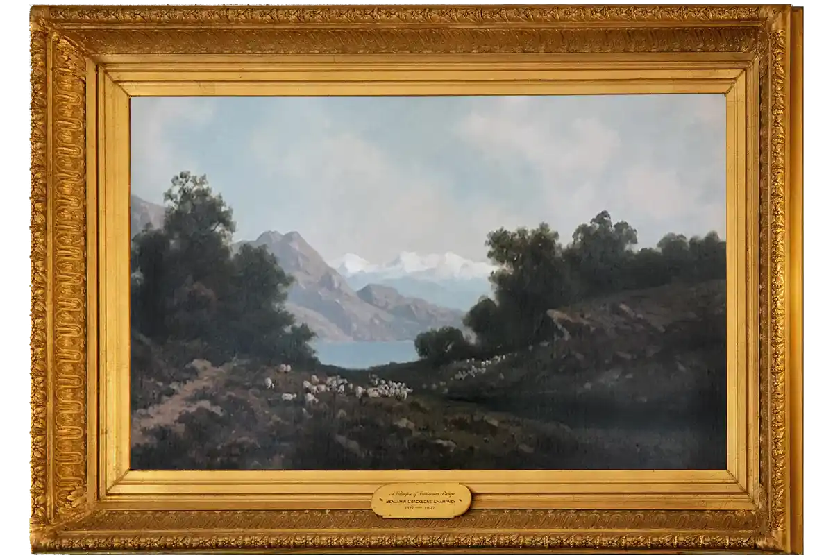 painting - A Glimpse of Franconia Range by Benjamin C. Champney