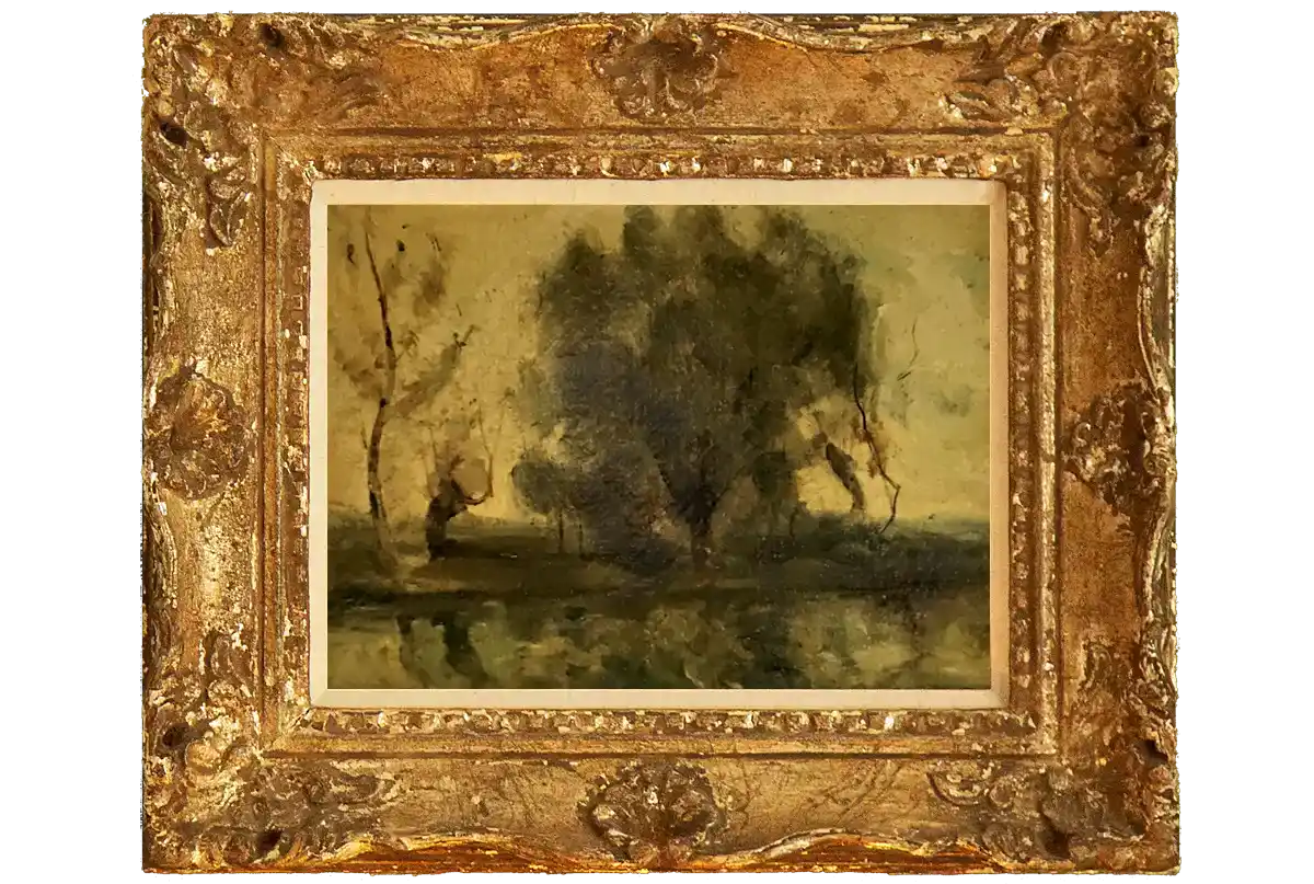 painting - Arbres Au Bord de L'Etang A Ville-D'Avray by Jean-Baptiste-Camille Corot