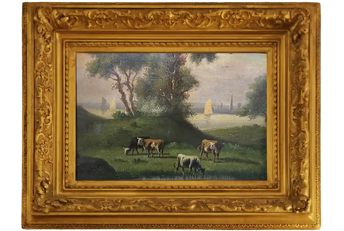 painting - Cattle With Ships by Jules Dupré