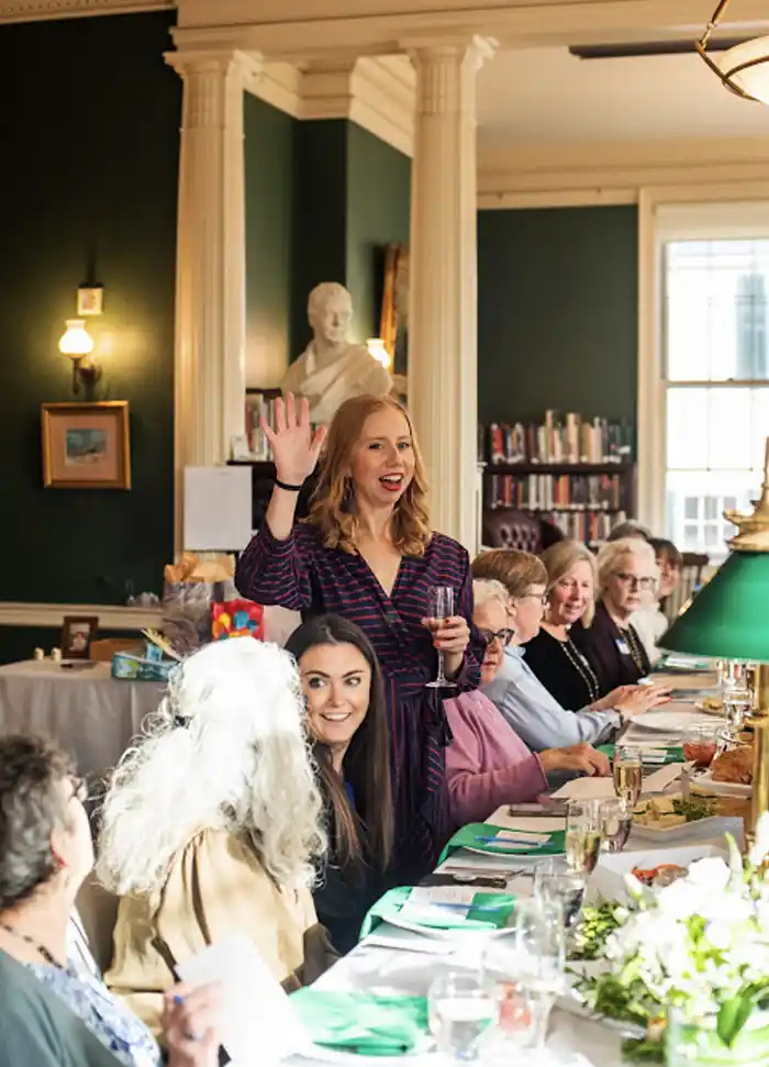 Photo of baby shower event being held in the Athenaeum